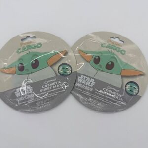 Mad Beauty Star‎ Wars Mandalorian Grogu Coconut Cosmetic Sheet Mask Set of 2 NEW